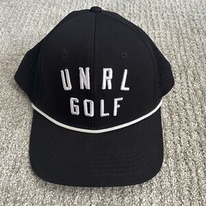 UNRL Golf black rope active hat